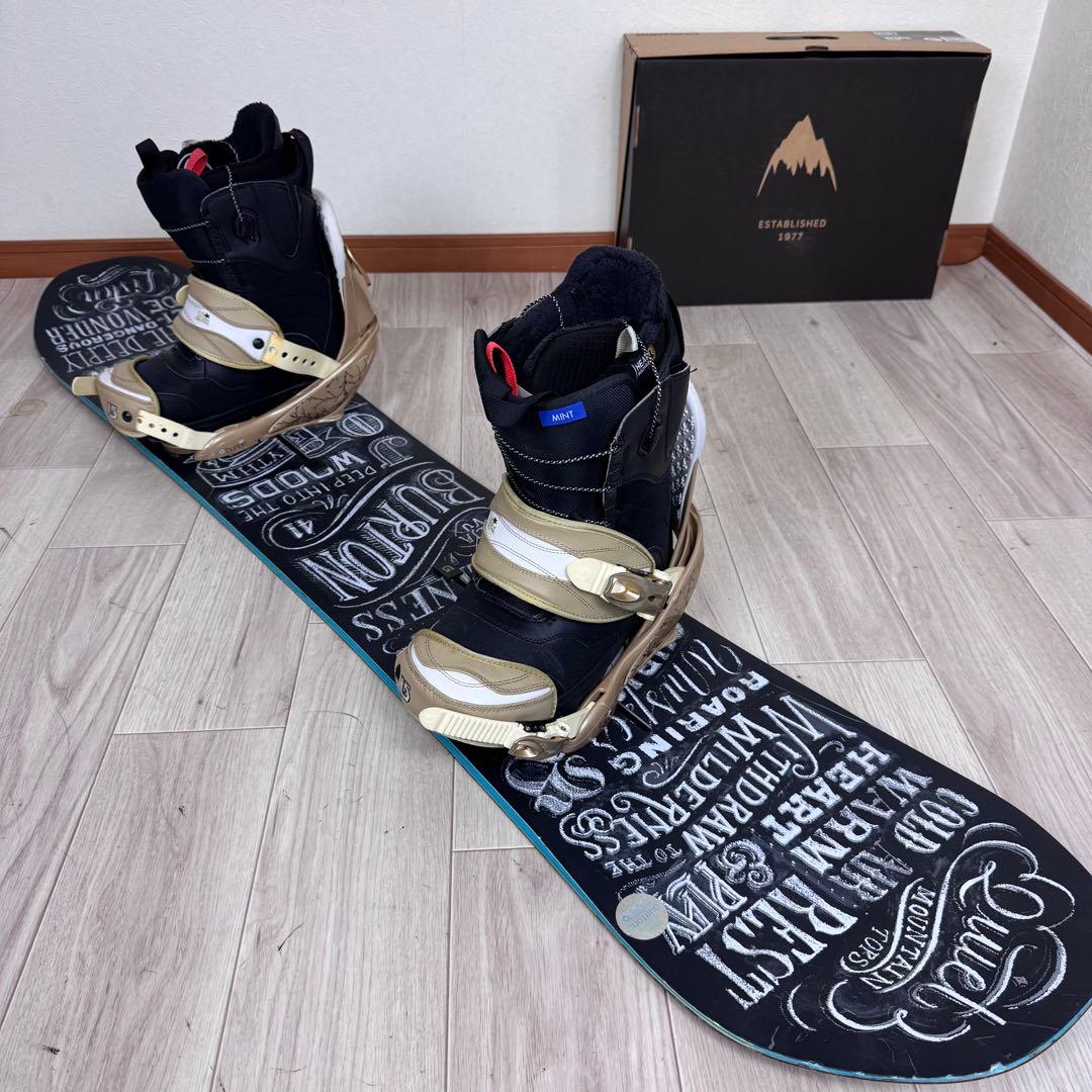 専用BURTON DEJAVU 141cm スノーボードセット