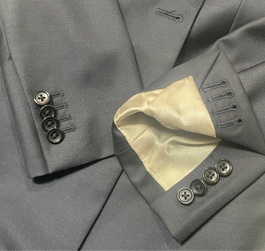 【美品】CANONICO オーダースーツ　セットアップ　ダブル　背抜き