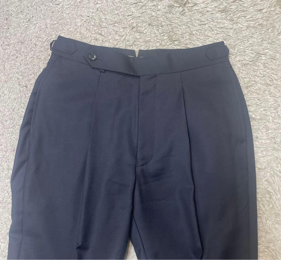 【美品】CANONICO オーダースーツ　セットアップ　ダブル　背抜き