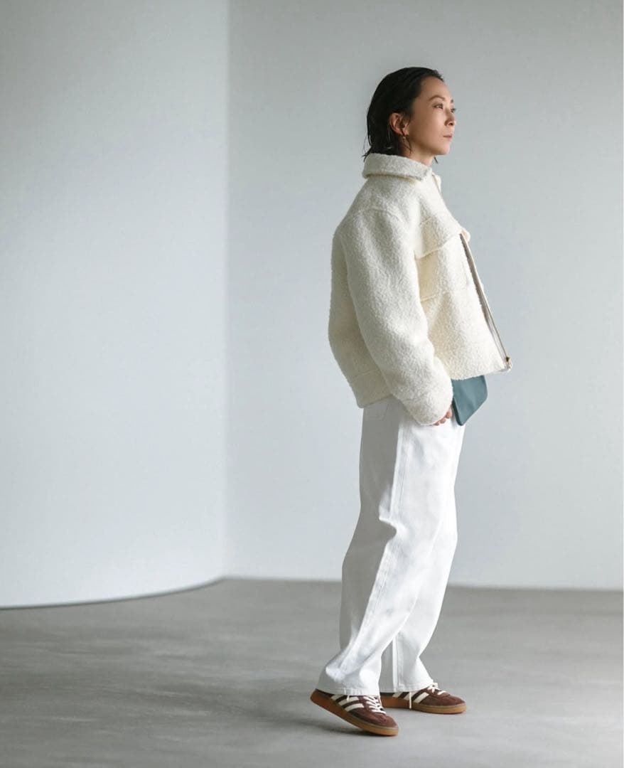 Arpege story 高橋志津奈さんコラボループツイードＺＩＰブルソン