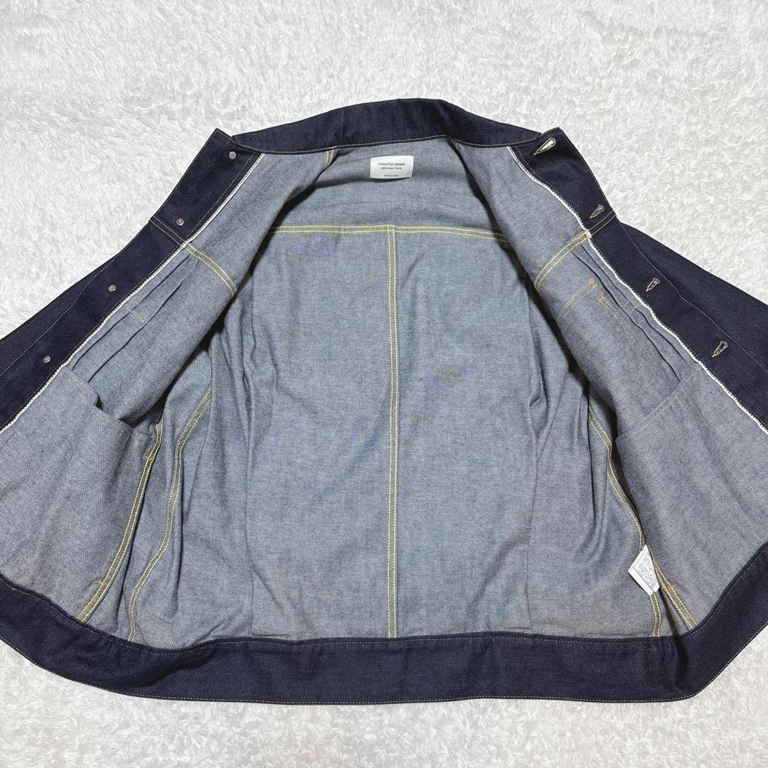 極美品！beautiful people セルヴィッチデニムビッグブルゾン