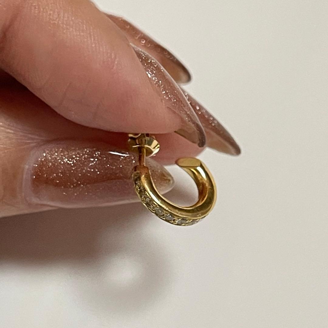 HF00X 18Kダイヤモンドピアス　藤原ヒロシ