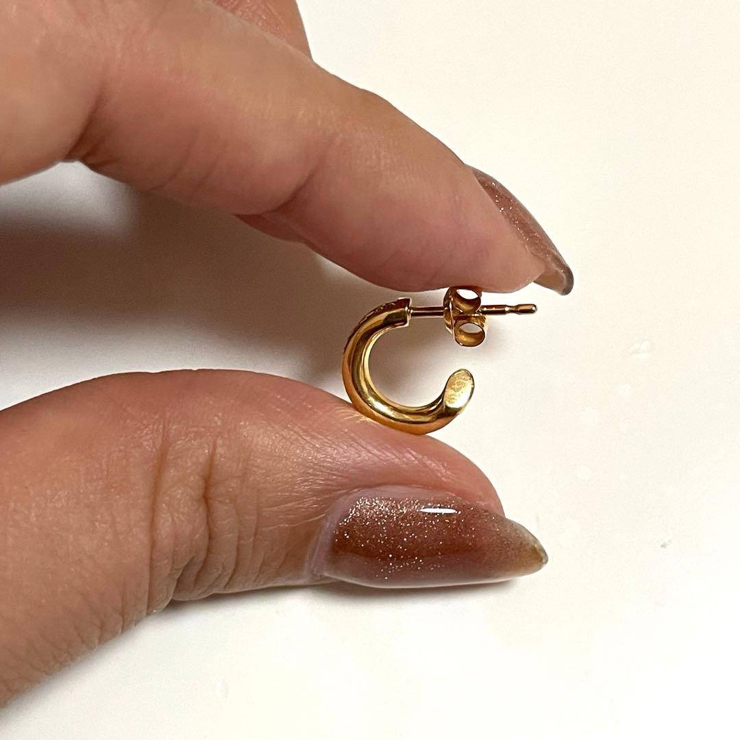 HF00X 18Kダイヤモンドピアス　藤原ヒロシ