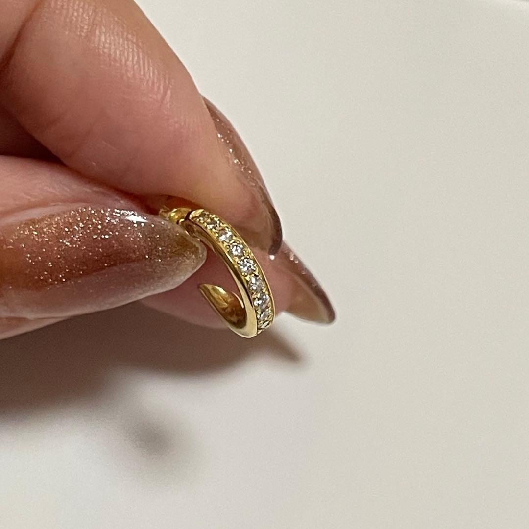 HF00X 18Kダイヤモンドピアス　藤原ヒロシ