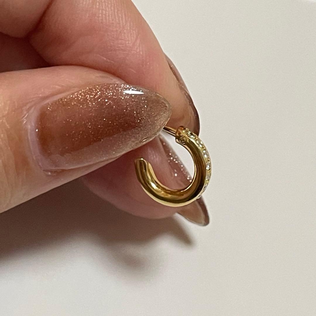 HF00X 18Kダイヤモンドピアス　藤原ヒロシ