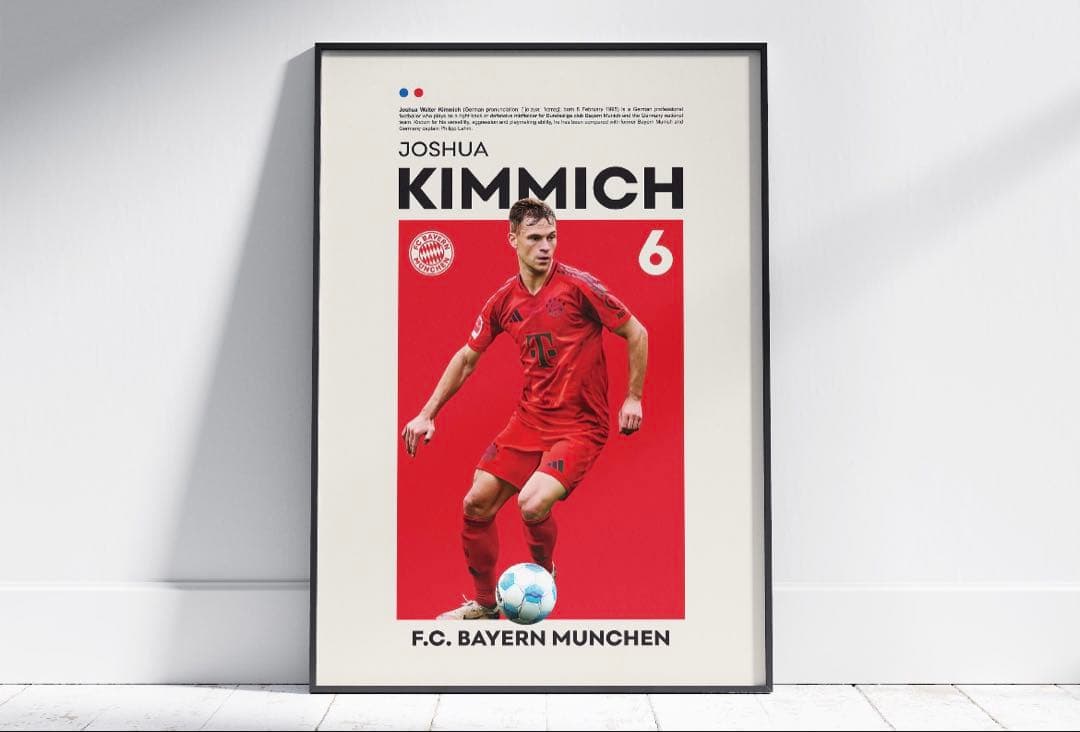 F.C. バイエルン・ミュンヘン　アートポスター A4版　6枚セット