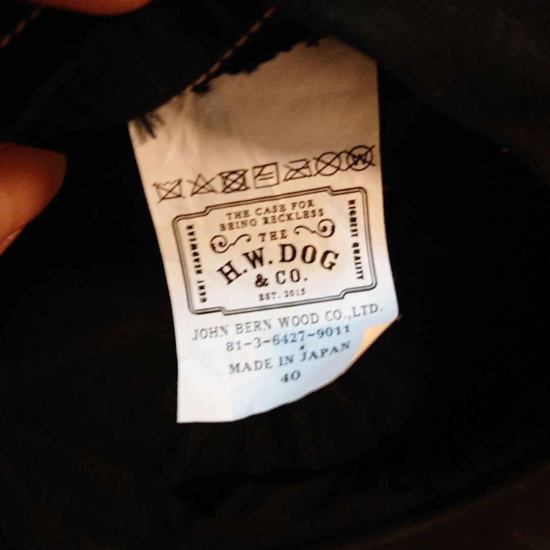 H.W. DOG & CO. ブラックキャスケット