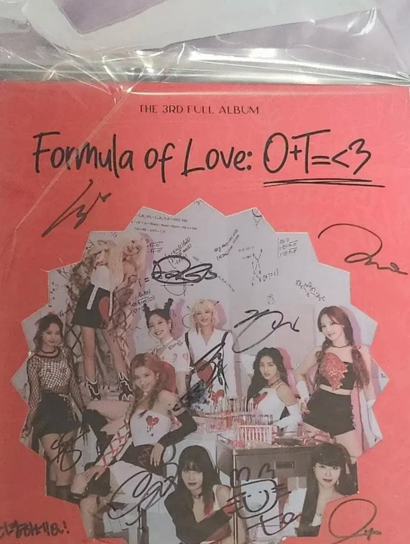 TWICEサインアルバム(Formula of Love)+個人メッセージ