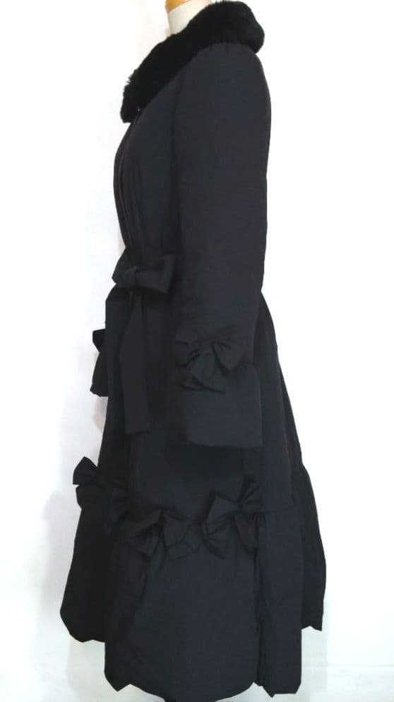 M’S GRACY エムズグレイシー ダウンコート リボン フェイクファー襟