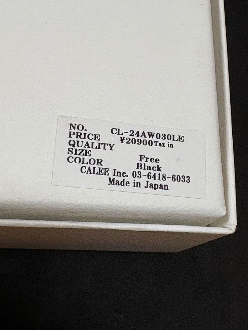 【美品】CALEE キャリー 本革 ウォレットチェーン