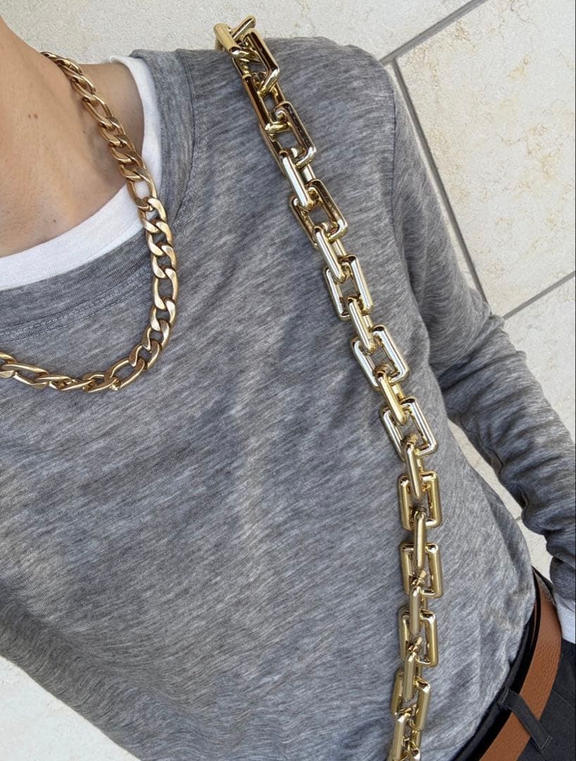 Galon de OHAO レイヤードセットプルオーバー　グレー