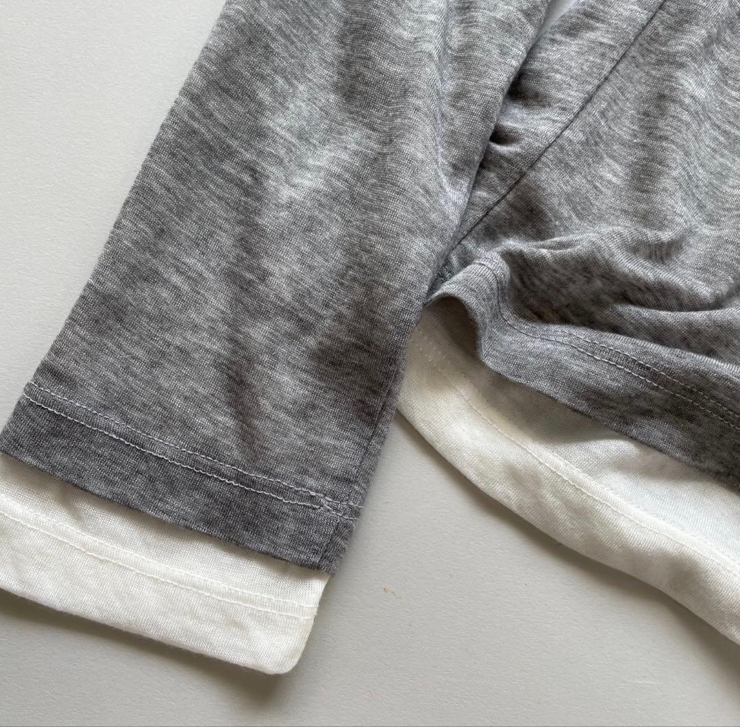 Galon de OHAO レイヤードセットプルオーバー　グレー