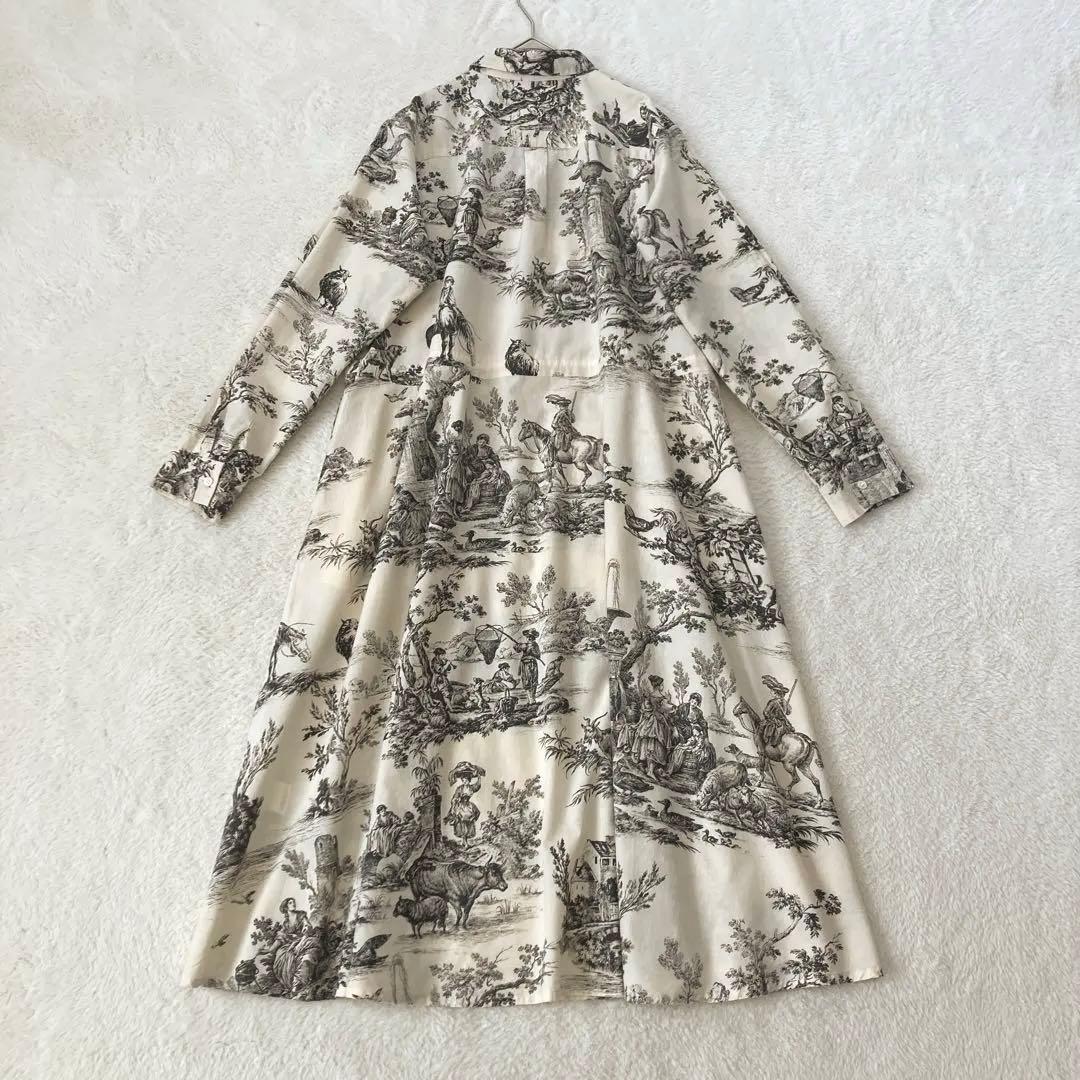 【ますみん】パドカレ プリントワンピース ナチュラル 36