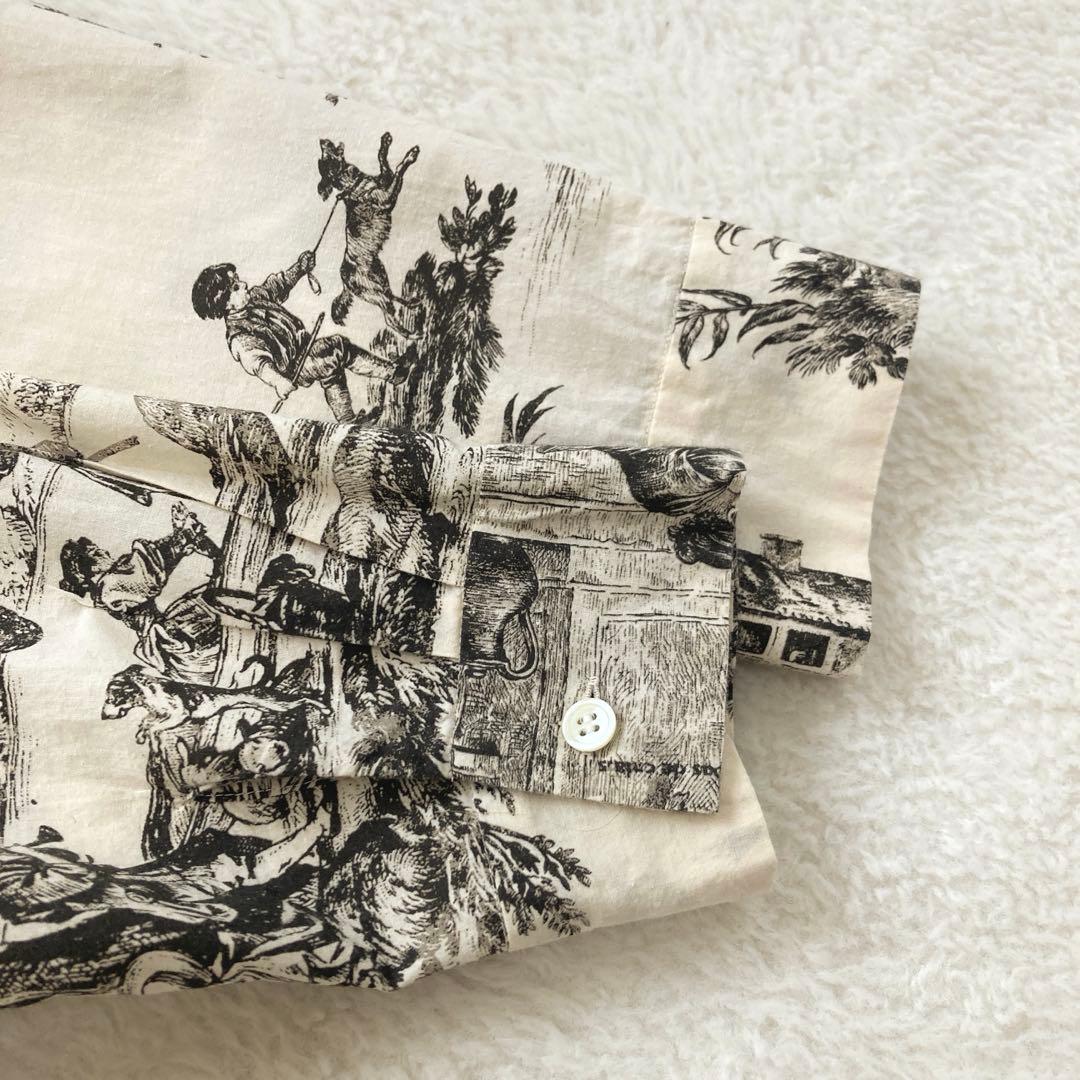 【ますみん】パドカレ プリントワンピース ナチュラル 36