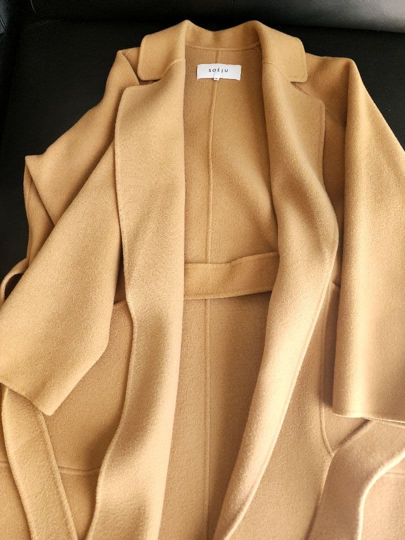 ソージュ　ウールリバーロングコート