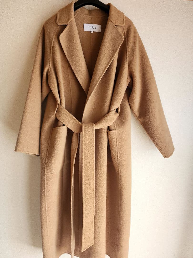 ソージュ　ウールリバーロングコート