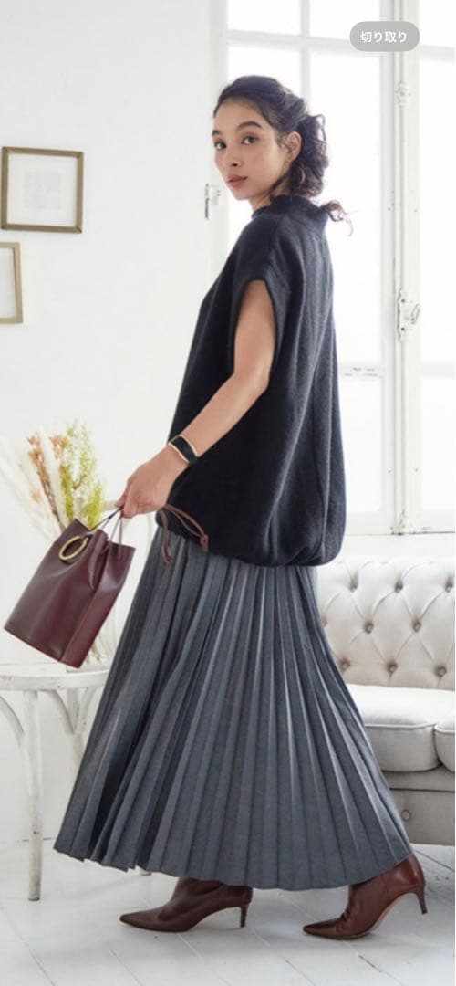 オアーノ　ニットベスト　ブラック　Ｍ