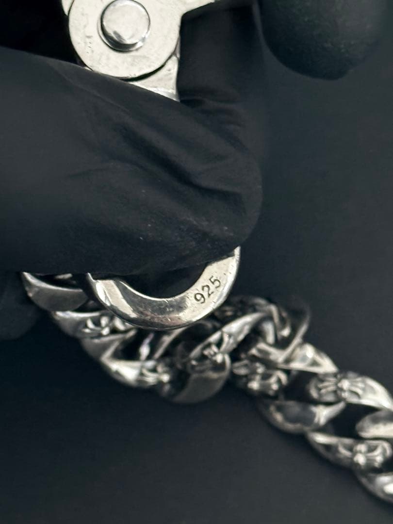 ウォレットチェーン ファンシー ダブルクリップ シルバー925 ネックレス