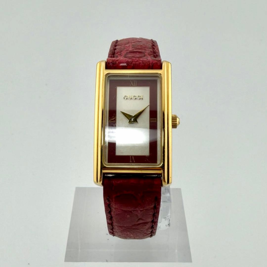 【新品電池/稼働】グッチ 2600L 腕時計 シェリーライン ローマン スイス