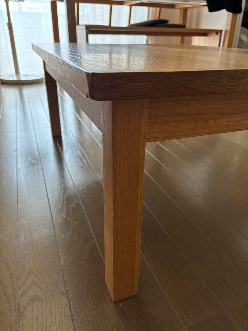 無印良品 無垢材ローテーブル（オーク材）