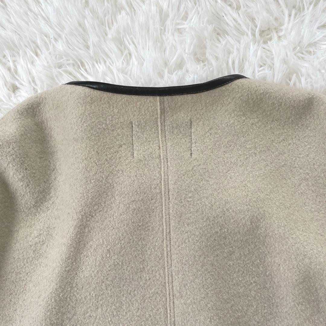 23区 コンプレストパイル ノーカラー アウター 32