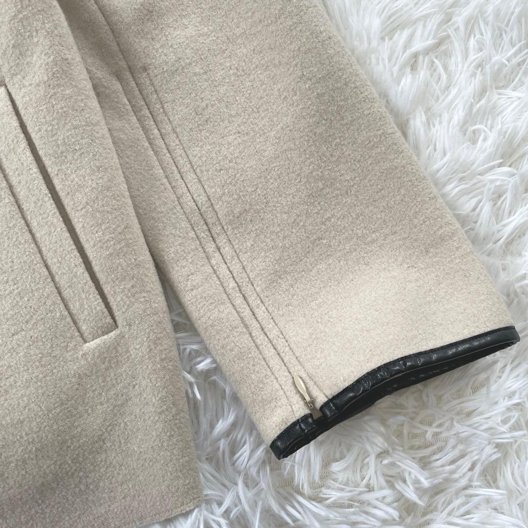 23区 コンプレストパイル ノーカラー アウター 32