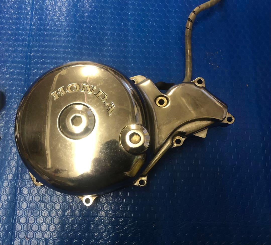 ホンダ スティード400 NC26 純正 エンジンカバー左右 ジェネレータ付き