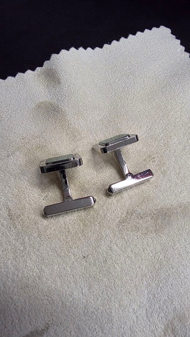 カルティエ マラカイト スクエアカフリンクス