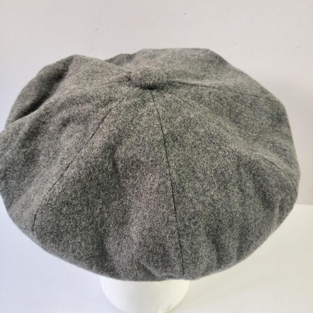 グレー ウール　 キャスケット　ニューヨークハット　ビッグアップル