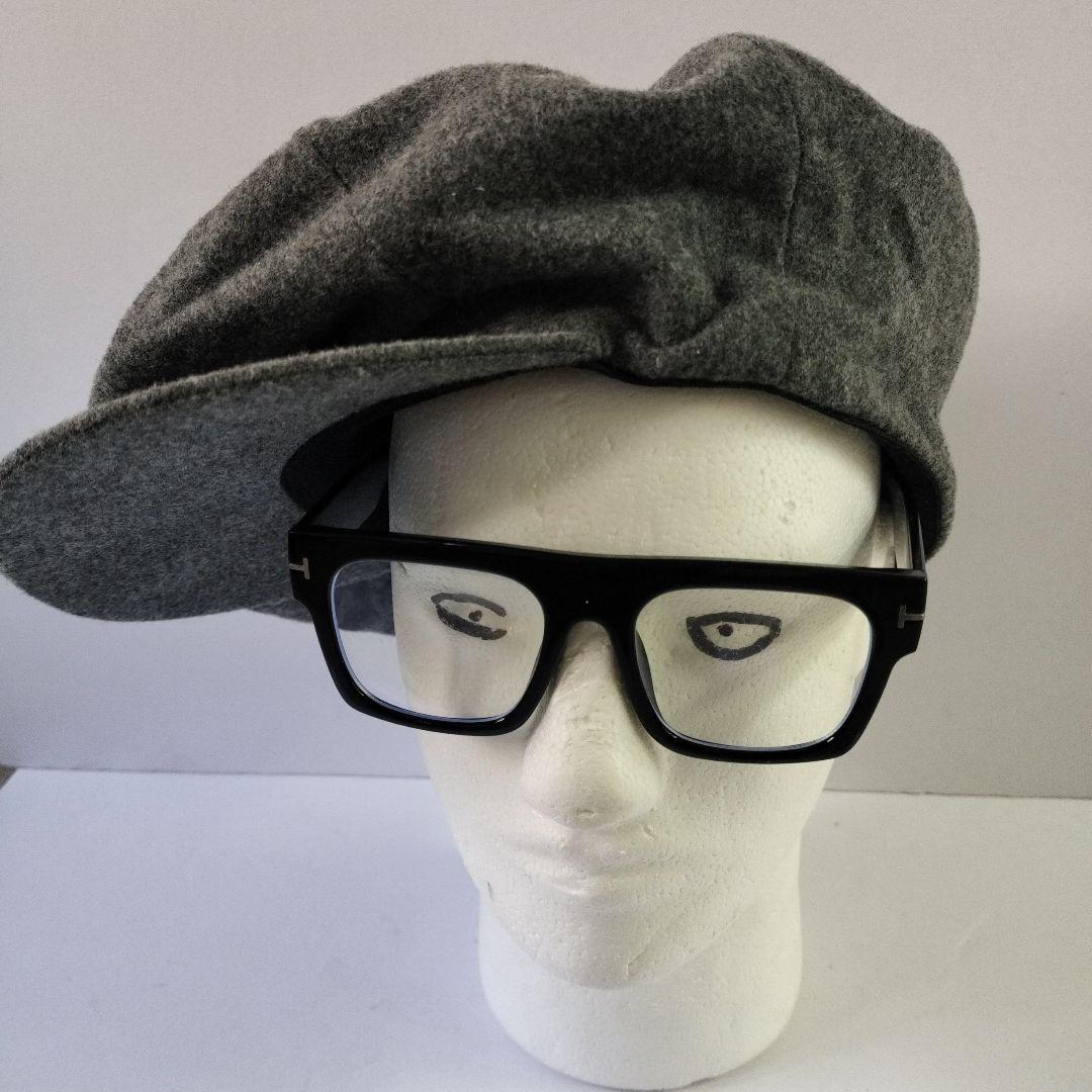 グレー ウール　 キャスケット　ニューヨークハット　ビッグアップル