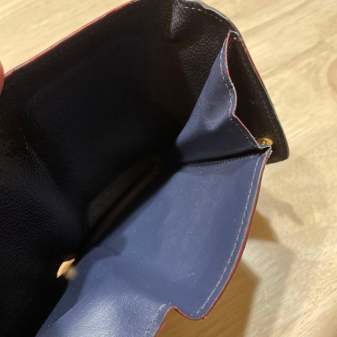 ⭐️ルイ・ヴィトン⭐️Louis Vuitton⭐️ネイビー⭐️レザー⭐️三つ折り財布⭐️