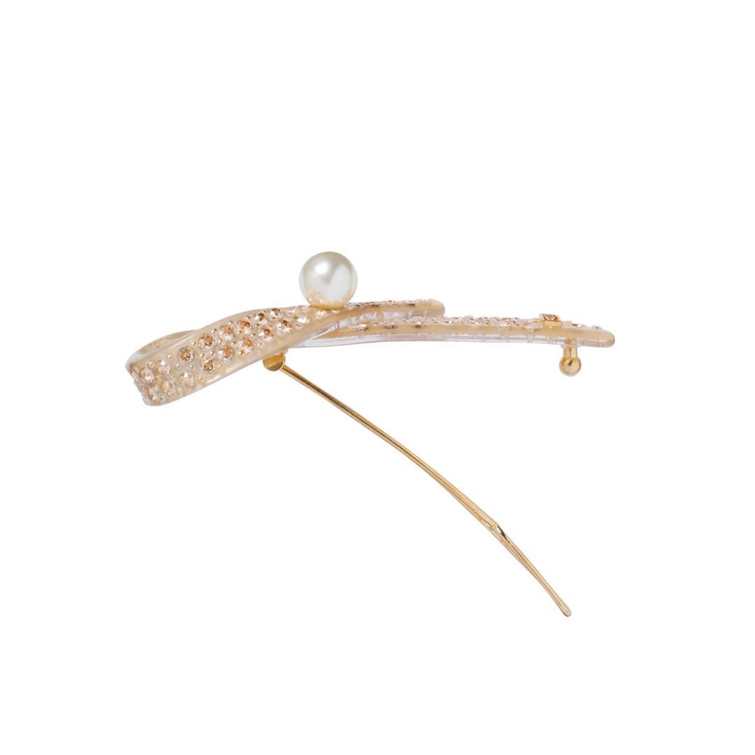 アレクサンドル ドゥ パリ　ボールピン　リボン　パール