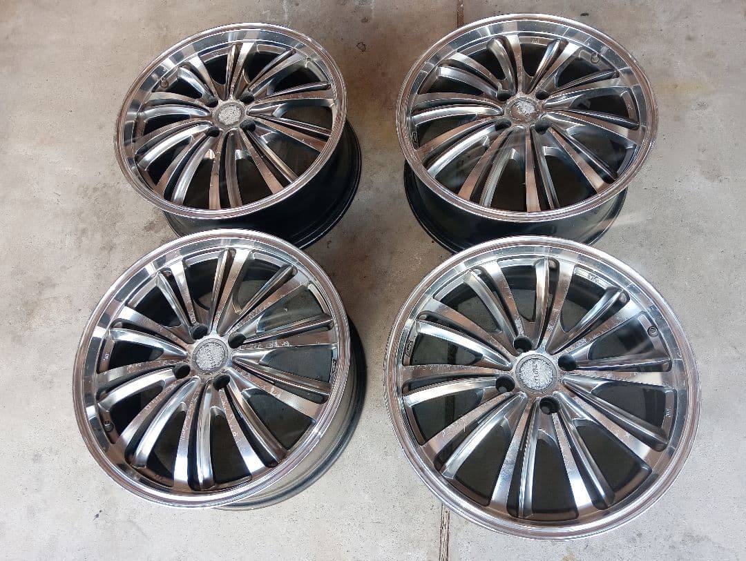 17インチ 多スポークホイール ポリッシュ仕上げ