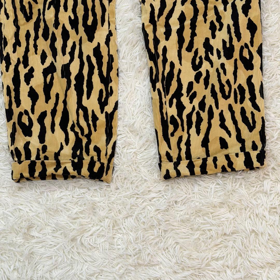 733　WACKO MARIA ワコマリア　レオパード　コーデュロイパンツ　XL