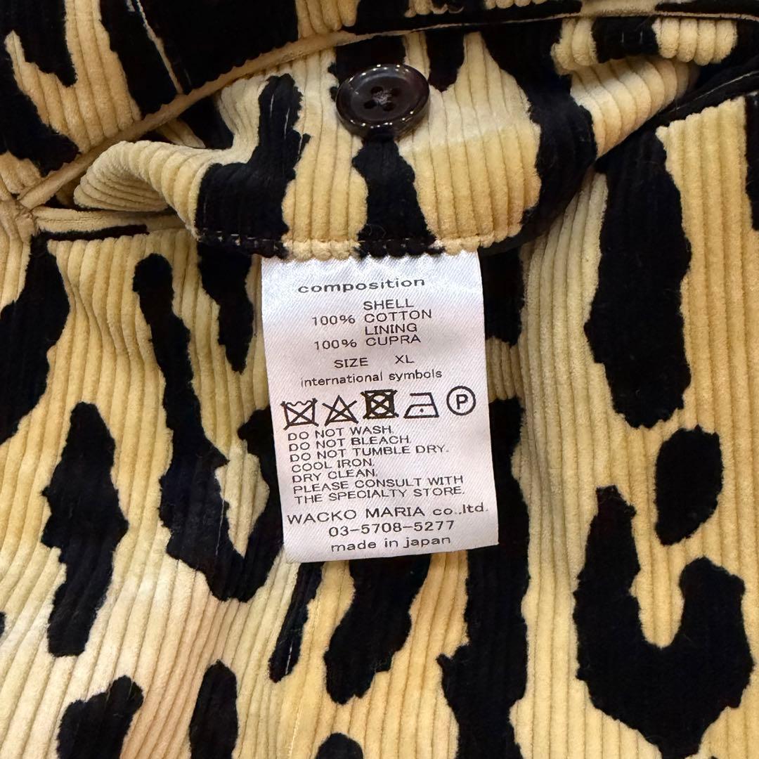 733　WACKO MARIA ワコマリア　レオパード　コーデュロイパンツ　XL