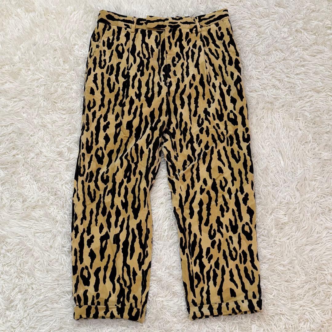 733　WACKO MARIA ワコマリア　レオパード　コーデュロイパンツ　XL