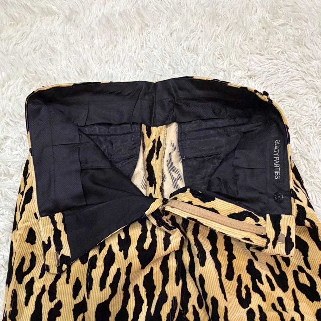 733　WACKO MARIA ワコマリア　レオパード　コーデュロイパンツ　XL