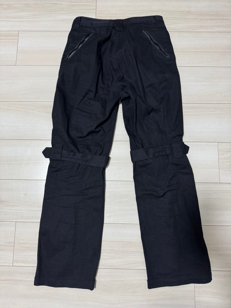 X-girl INSIDE OUT BONDAGE PANTS ブラック