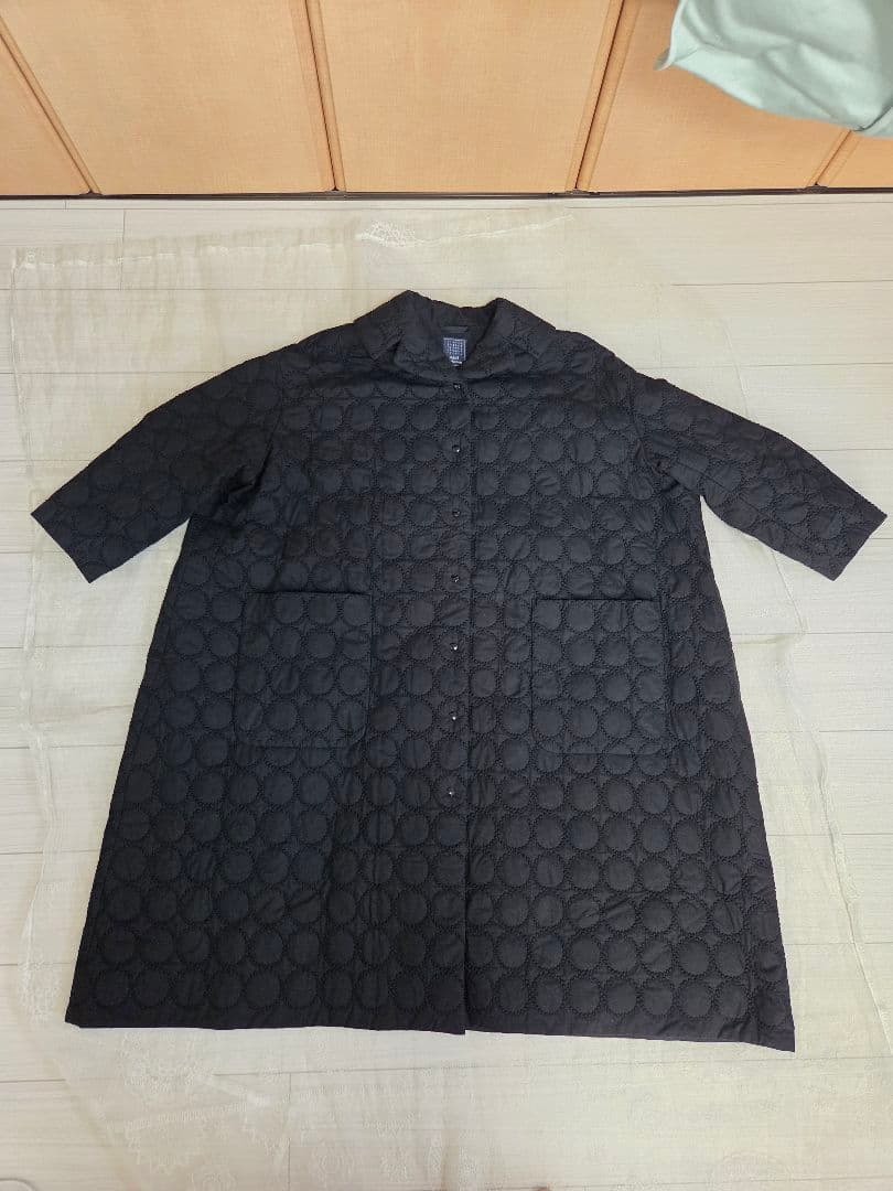 ミナペルホネン　tambourine キルティングコート（black40）