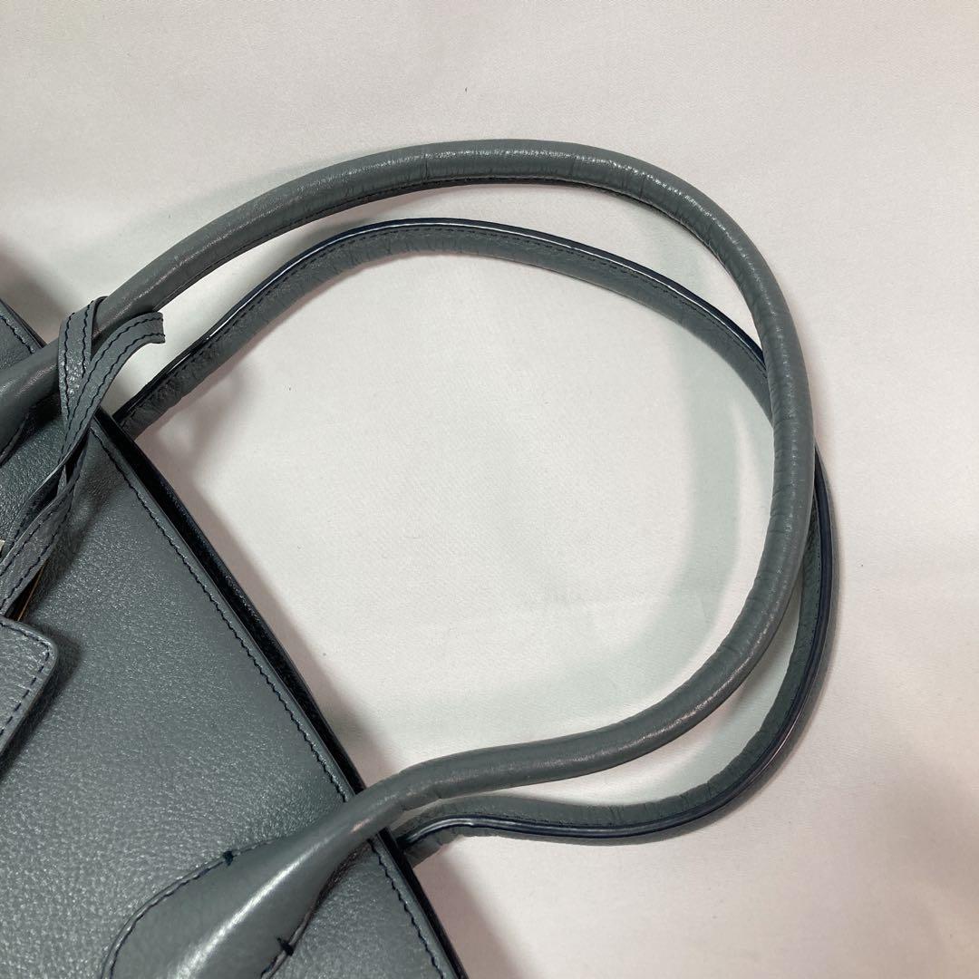 【美品】MOTHERHOUSE マザーハウス リン オープントートバッグ GRY