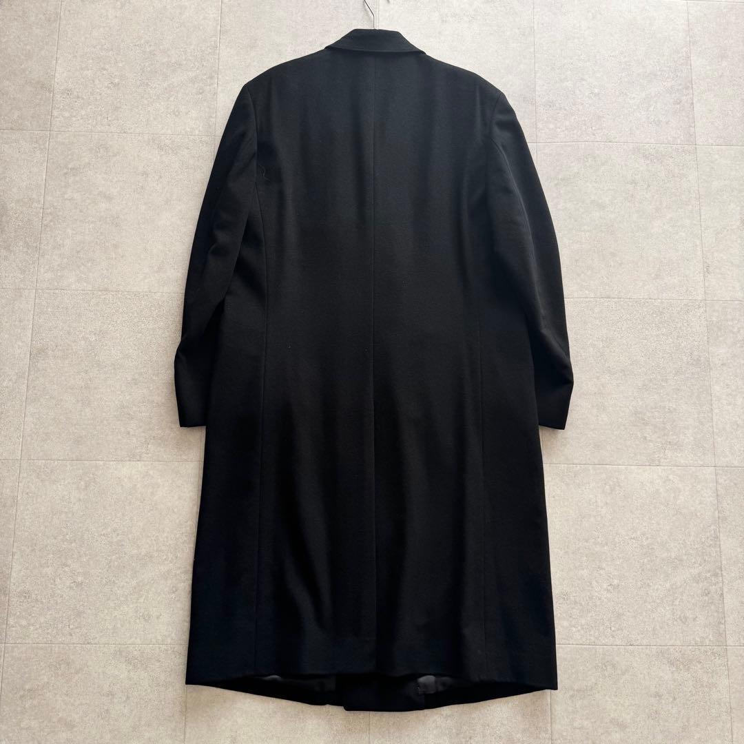 キンロックアンダーソン　チェスターコート　ロング　カシミヤ100％　L　黒