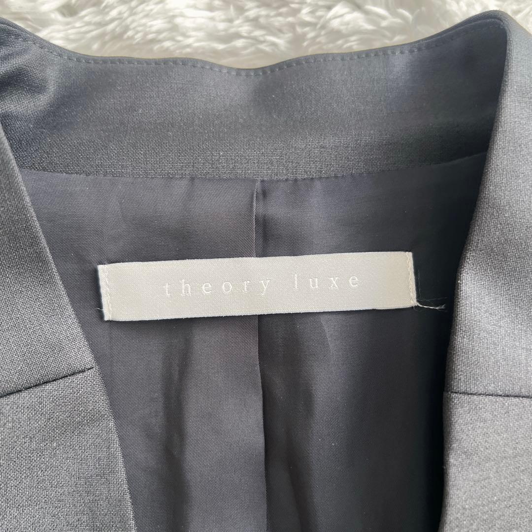 theory luxe　executive ノーカラージャケット 40 ブラック