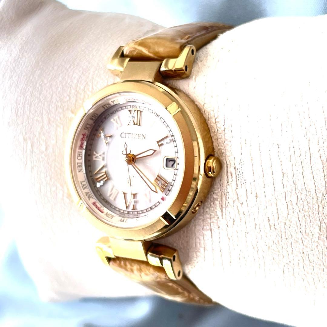 kururin美品❣xC ハッピーフライト 白文字盤ティタニアライン　稼働