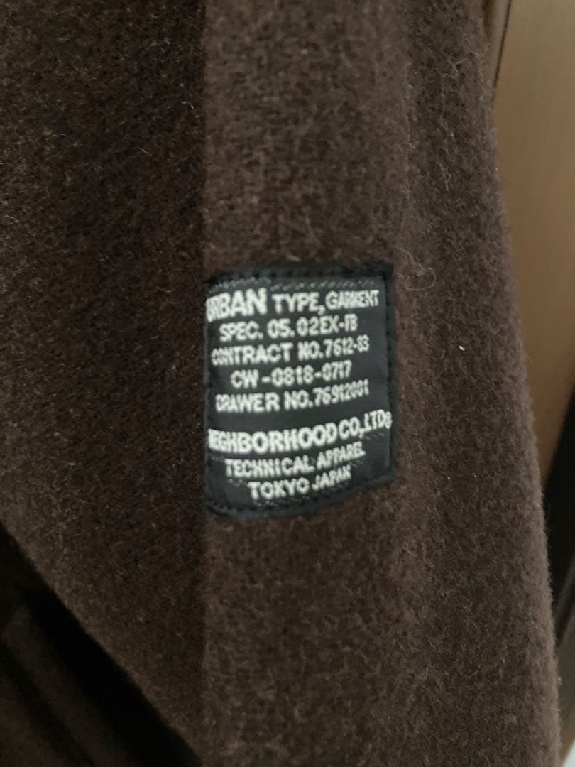 NEIGHBORHOOD ブラウン コート N-1風　デッキジャケット　M 美品