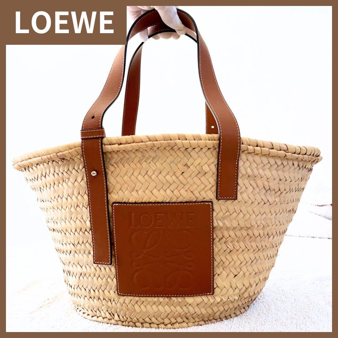 新品同様✨ LOEWE ロエベ かごバッグ アナグラム トート ミディアム