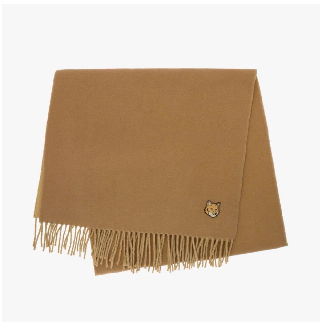 新品未使用 メゾンキツネ ストール フリンジ ヴァージンウール　ユニセックス