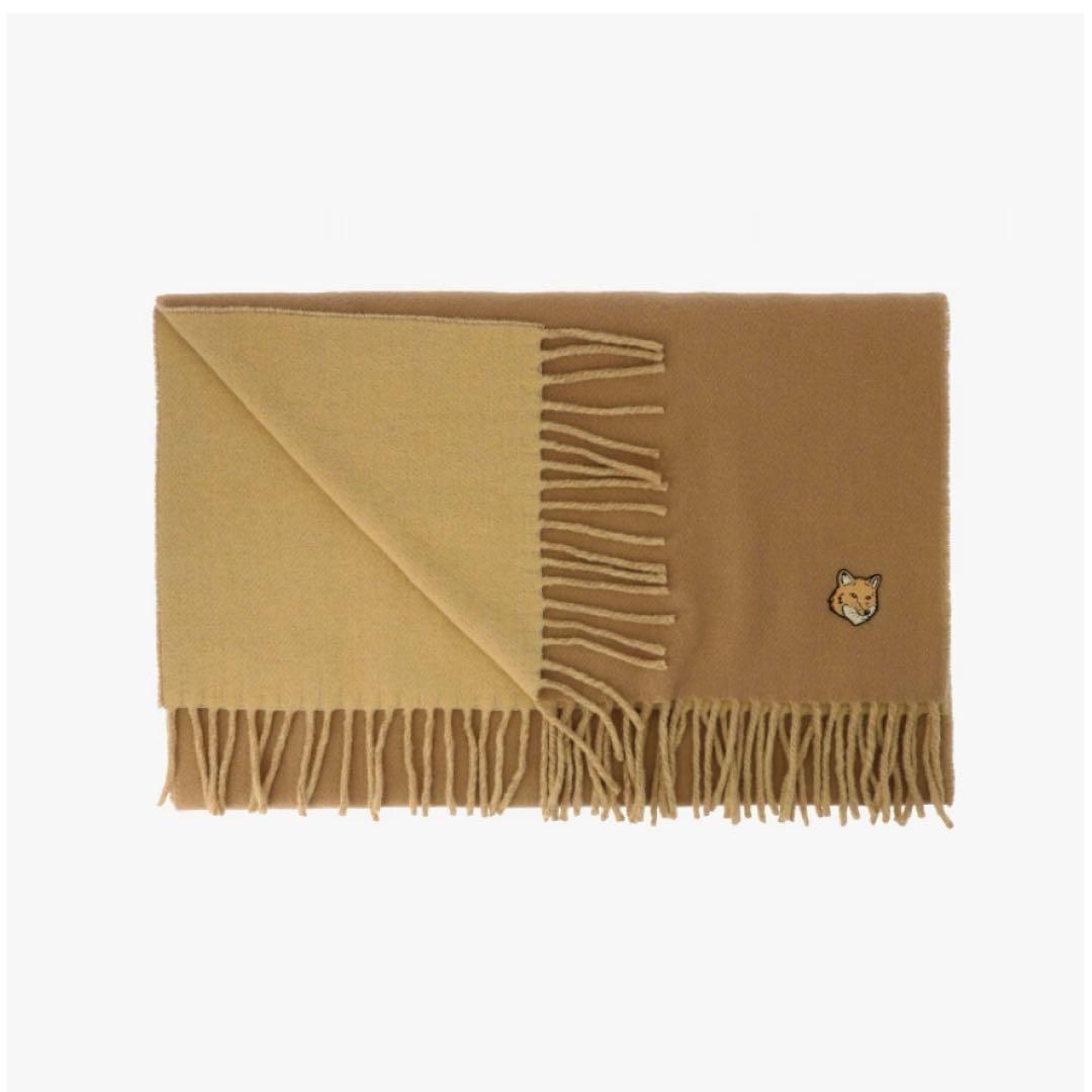 新品未使用 メゾンキツネ ストール フリンジ ヴァージンウール　ユニセックス