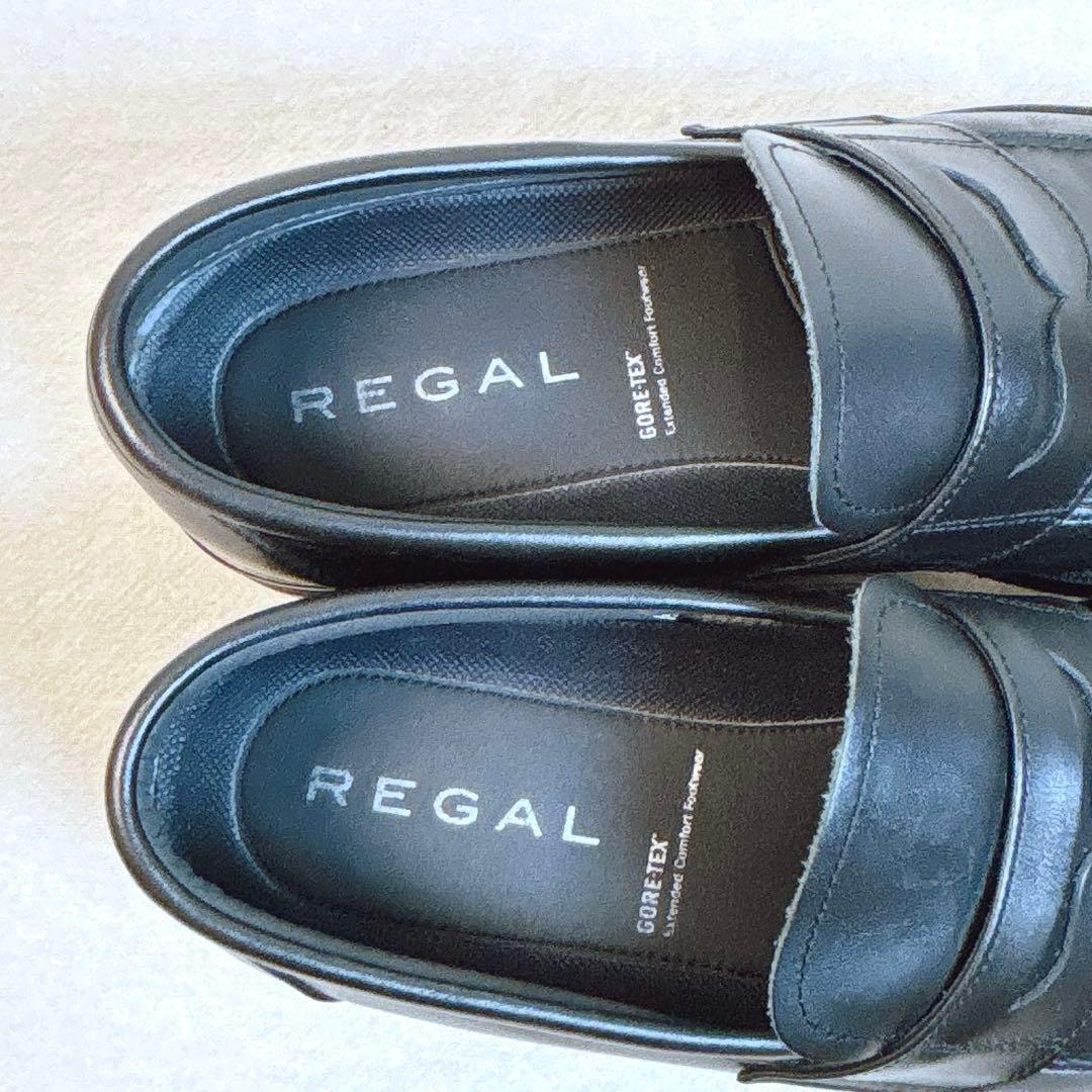 美品【REGAL】ローファー ゴアテックス 本革 ブラック 日本製