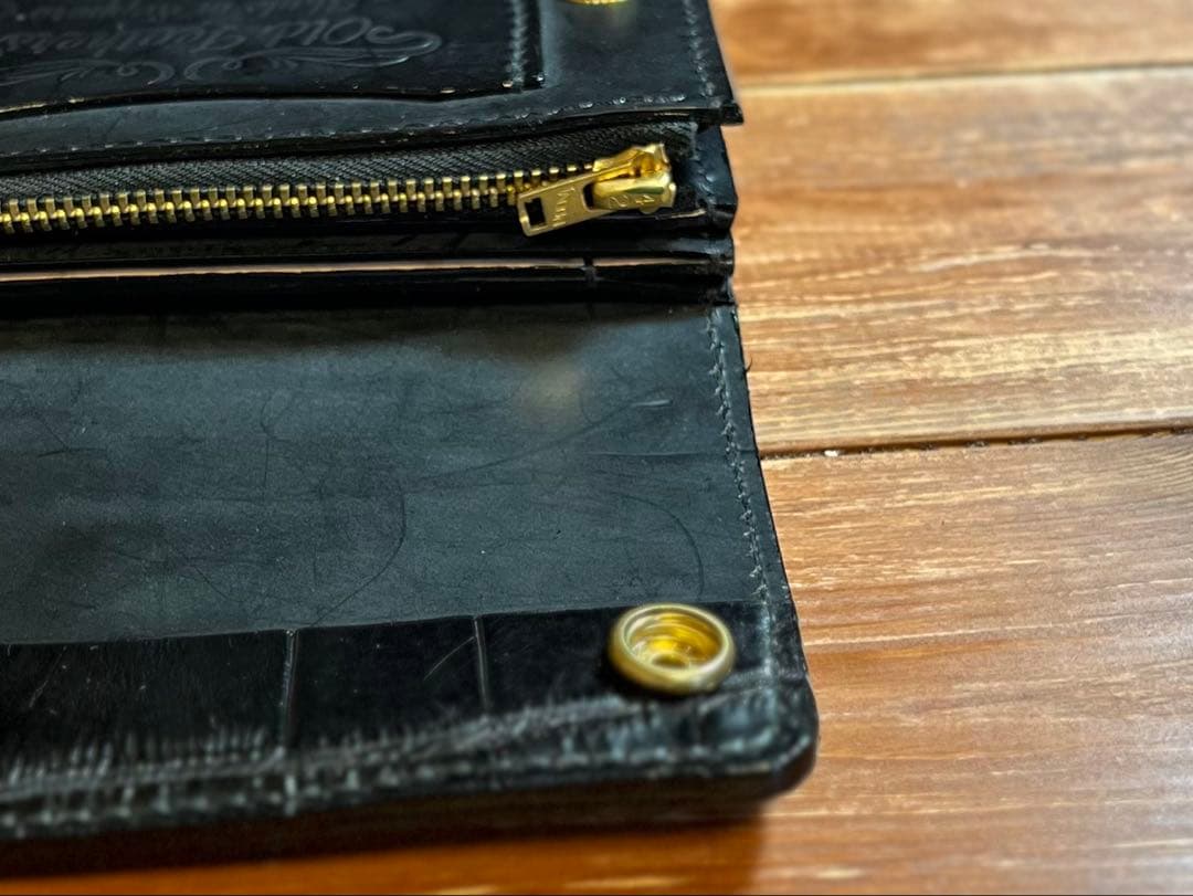 トラッカーウォレット TW-03 クロコダイル × コードバン仕様