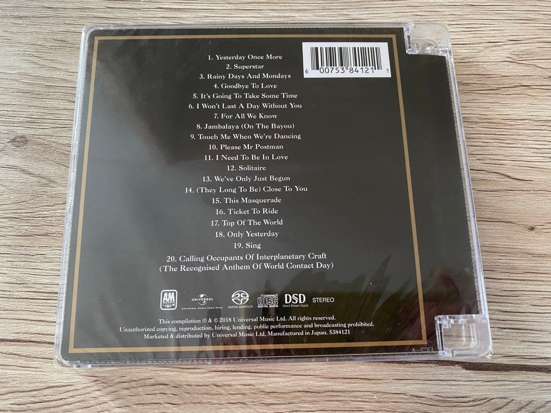 SACD カーペンターズ ゴールド　Gold Carpenters hits